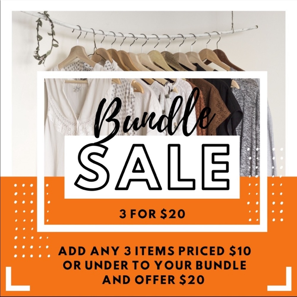 3 items marked under 14 for 20$ bundle